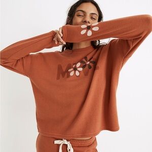 Madewell Large Rust Orange Graphic Sweatshirt